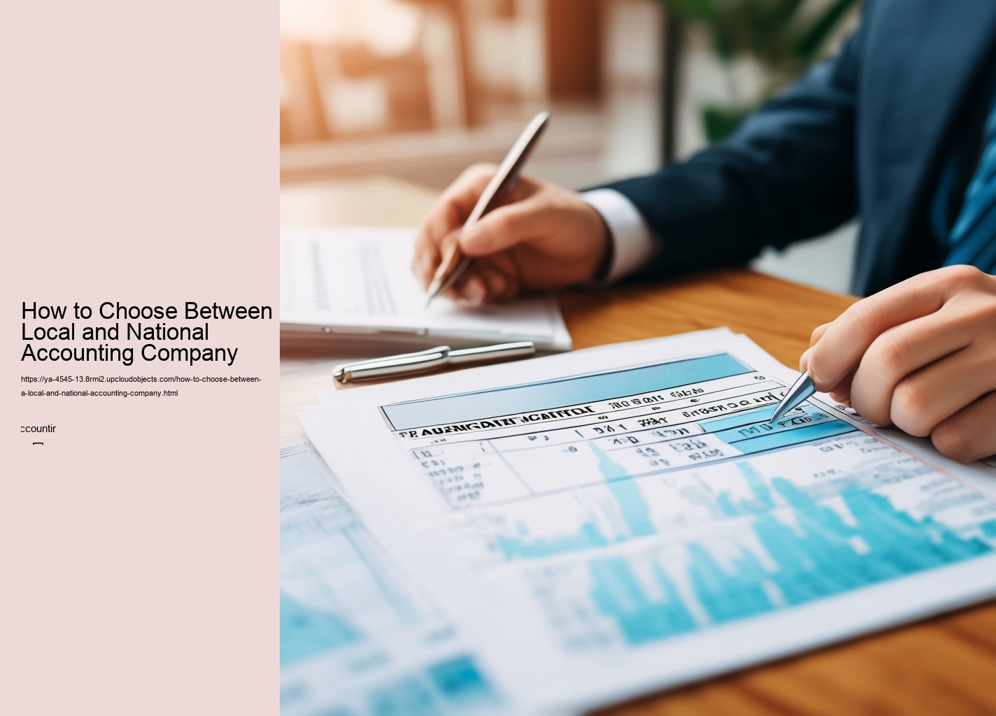 How to Choose Between a Local and National Accounting Company